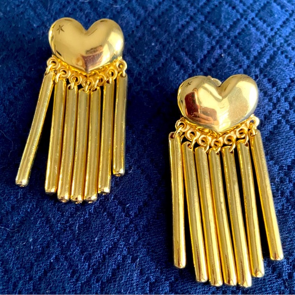 RENDOR Jewelry - NWT 14kt gold filled RENDOR heart earrings. Statement earrings